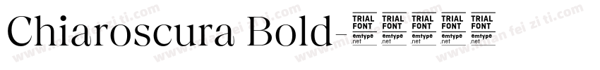 Chiaroscura Bold字体转换